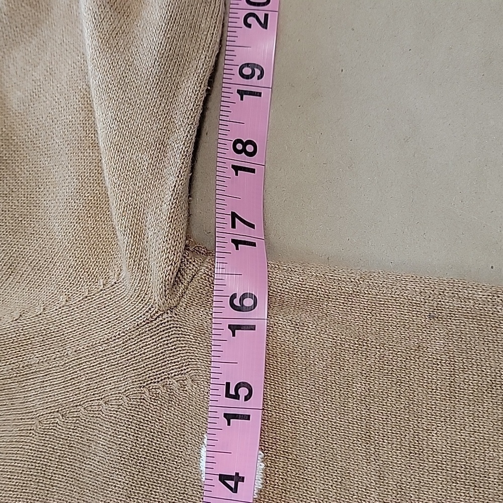Banana Republic Size S Beige with White Polka Dot Long Sleeve Sweater, GUC - Picture 7 of 11